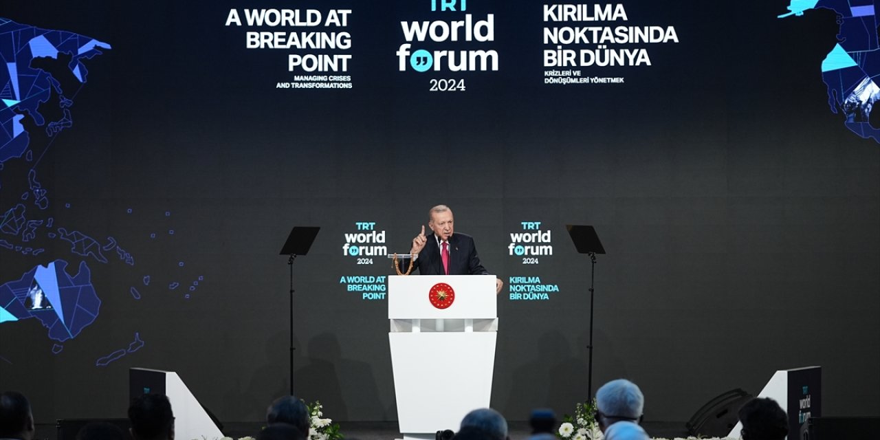 Erdoğan'ı Gazze için protesto edenler salondan çıkarıldı